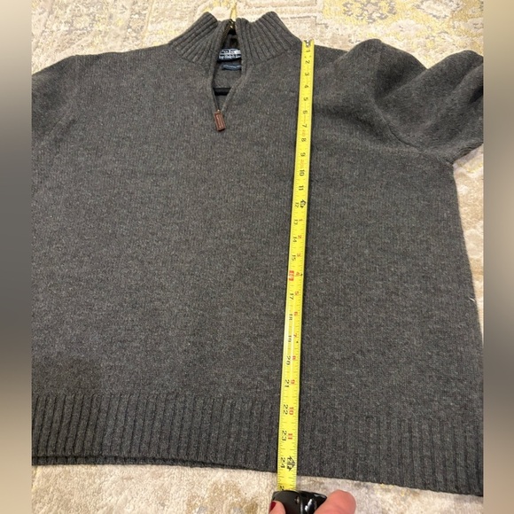 Polo Ralph Lauren Lambswool 1/4 Zip Sweater - Picture 7 of 9
